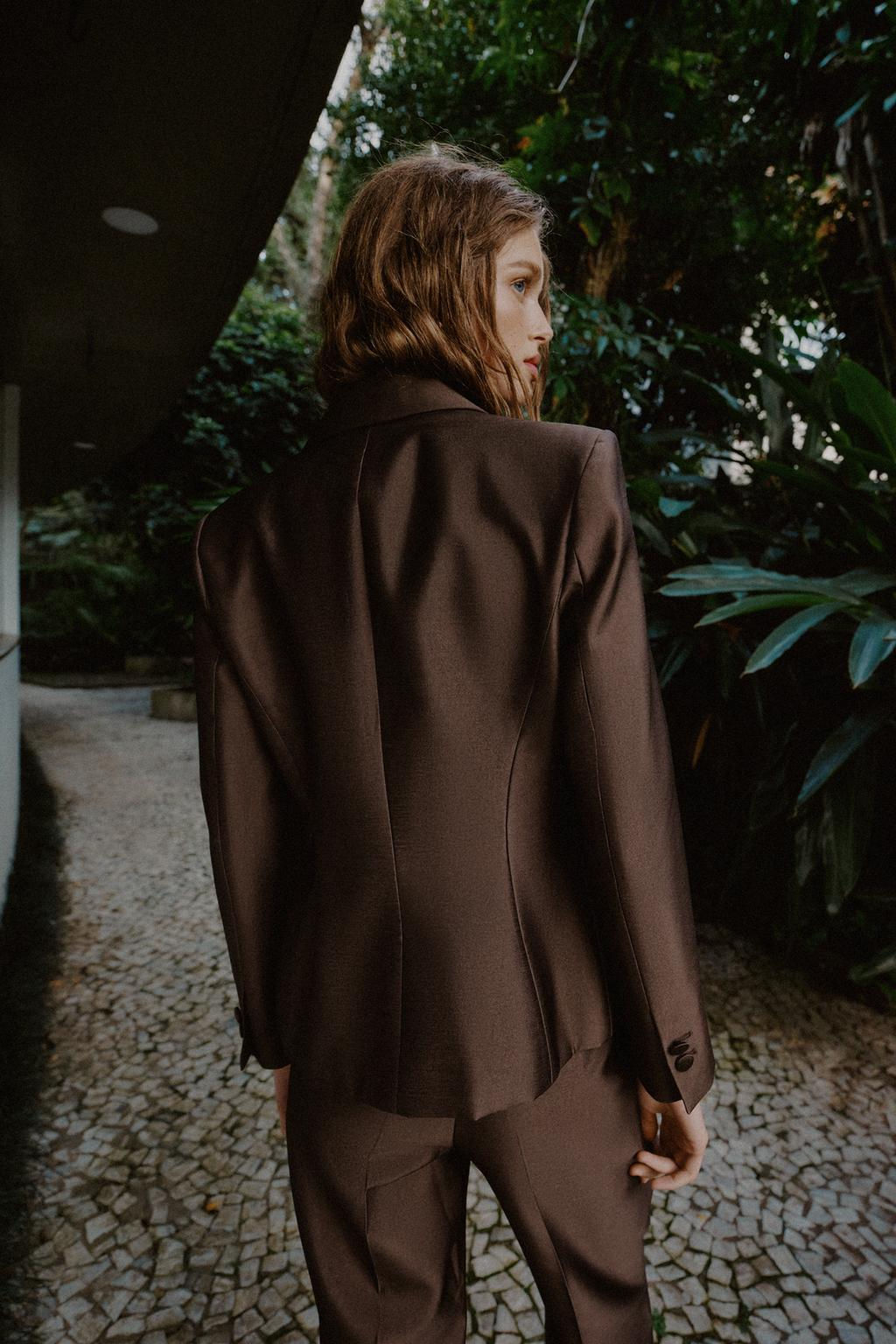 SATIN FITTED BLAZER - Zara фото 4