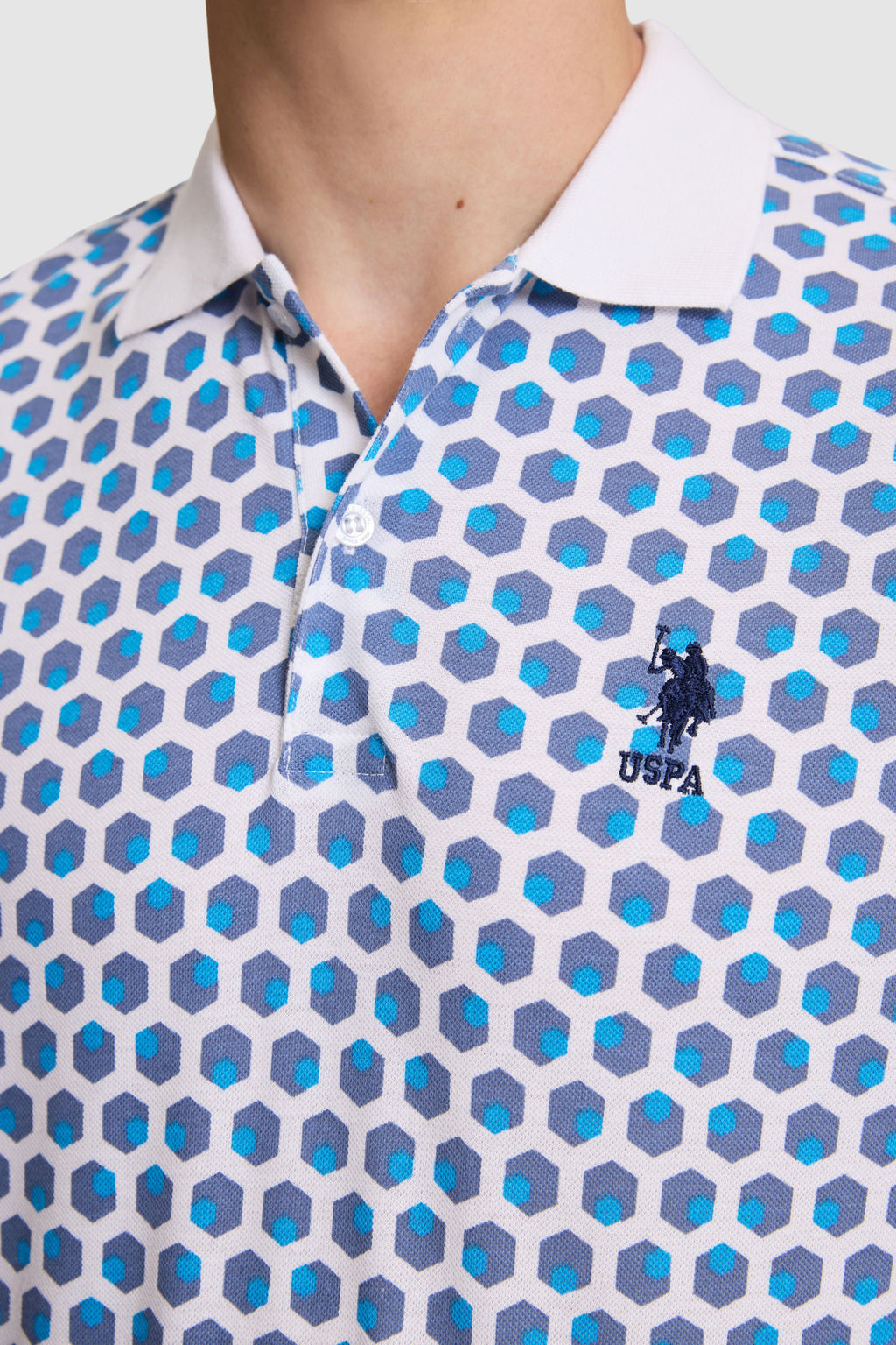 Erkek Beyaz Regular Fit Polo Yaka TiЕГrt - U.s. polo assn фото 6