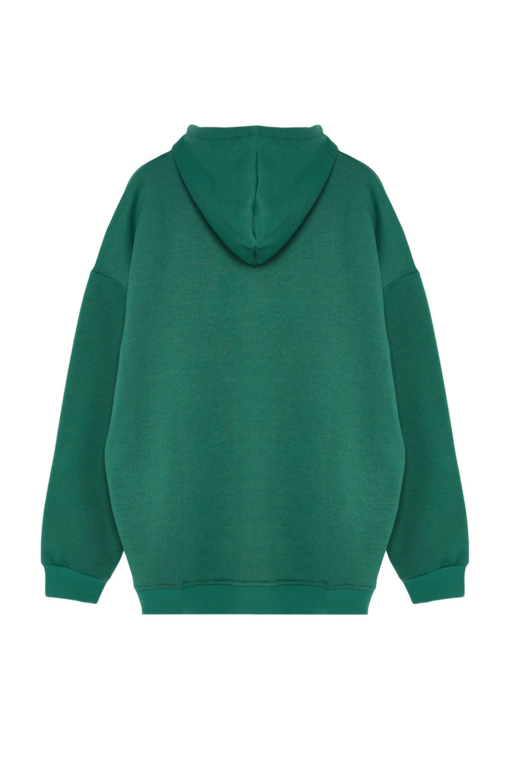 TRENDYOL MAN Antrasit Buyuk Beden Oversize Basic Rahat Kapusonlu Etiketli Ici Polarl? Sweatshirt TMNAW24AO00000 - Trendyolmilla фото 7