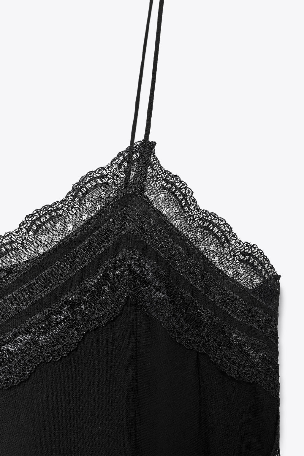 ZW COLLECTION LACE CAMISOLE TOP - Zara фото 7
