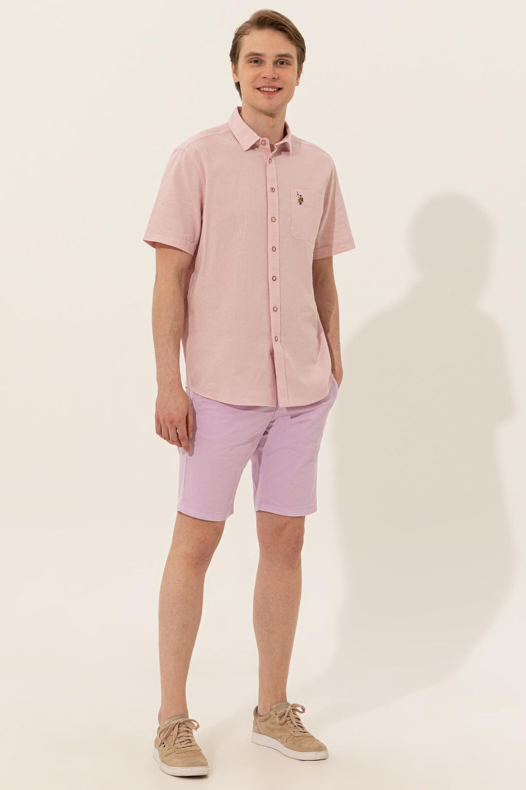 U. S. Polo Assn Мужские тканые шорты с магнолией - U.s. polo assn фото 3