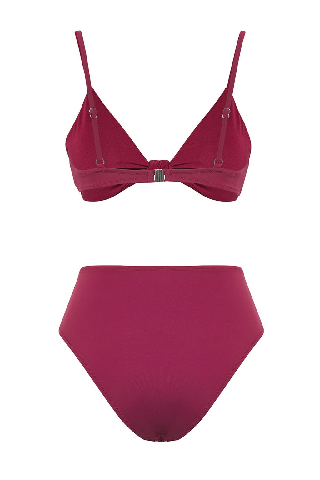 TRENDYOLMILLA Siyah Ucgen Yuksek Bel Regular Bikini Tak?m? TBESS25BT00104  фото 10