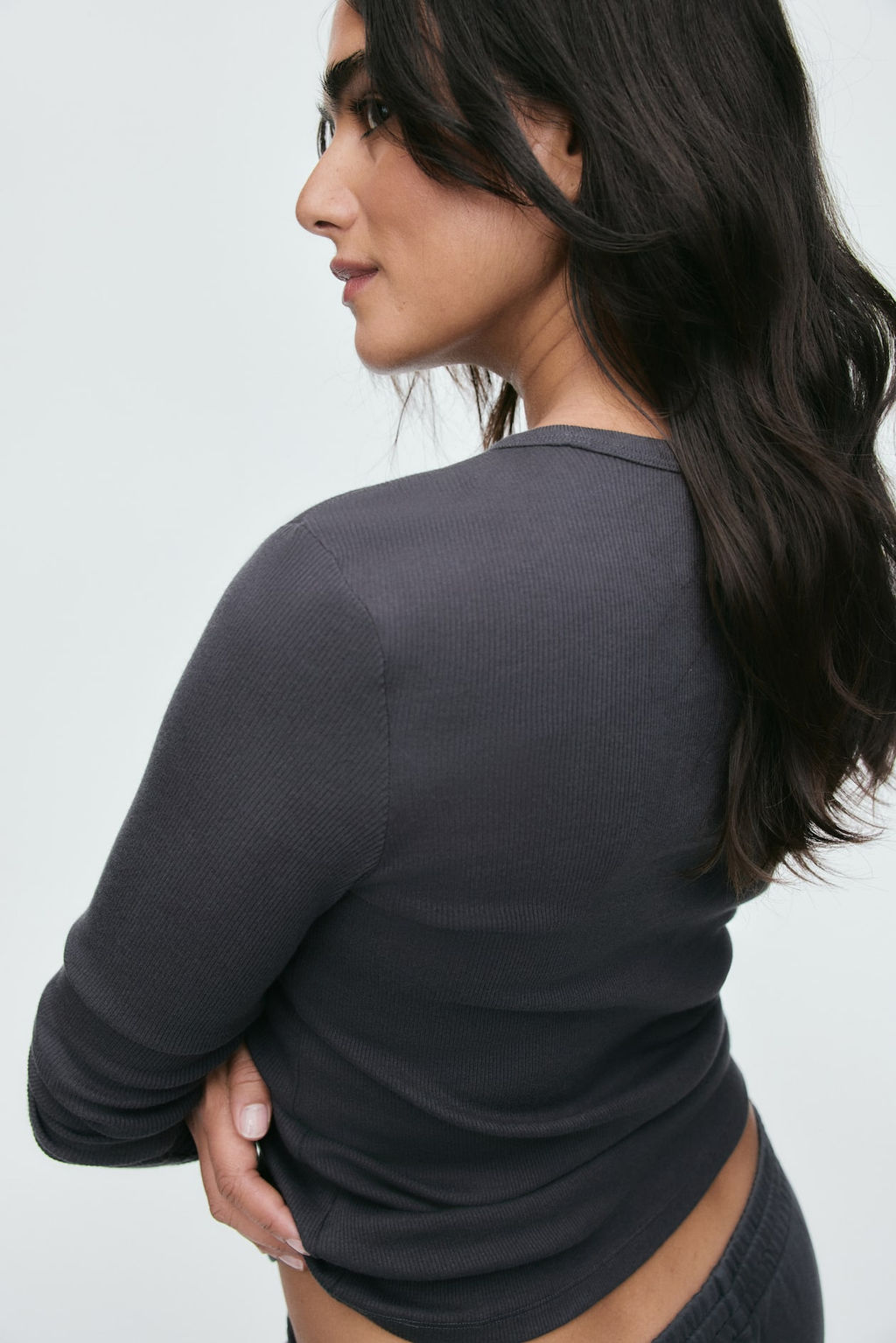 Camiseta de algodon acanalado - H&m фото 4