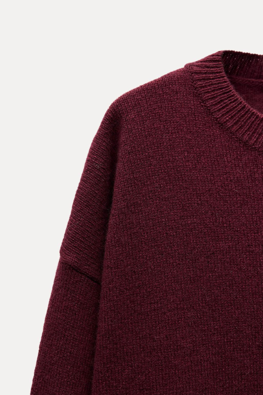 PLAIN CASHMERE AND WOOL SWEATER - Zara фото 6