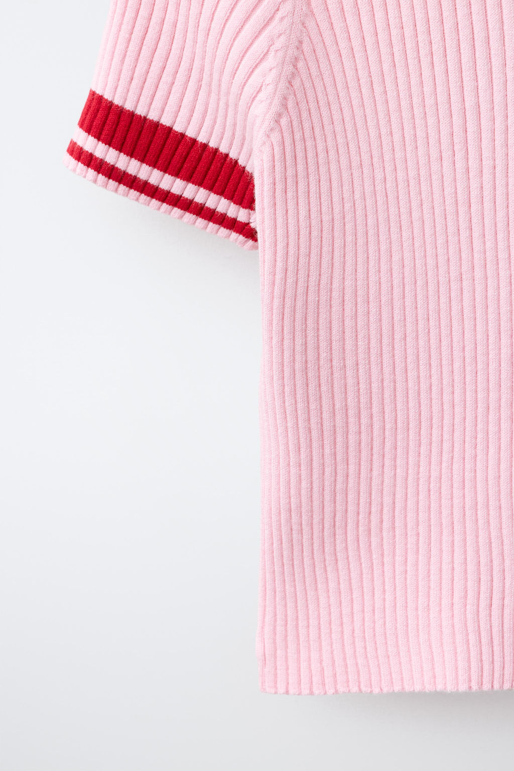 POLO RIB CREMALLERA CONTRASTE / Rojo - Zara фото 4