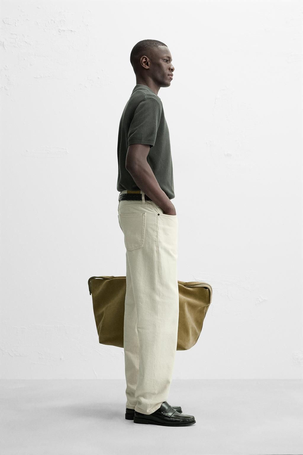 TEXTURED KNIT POLO SHIRT - Zara фото 14