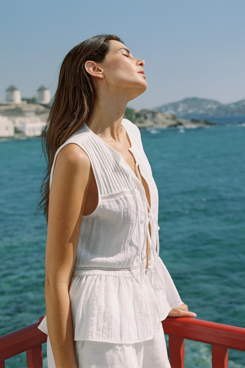 TOP WITH TIES AND TUCKS - Zara фото 9