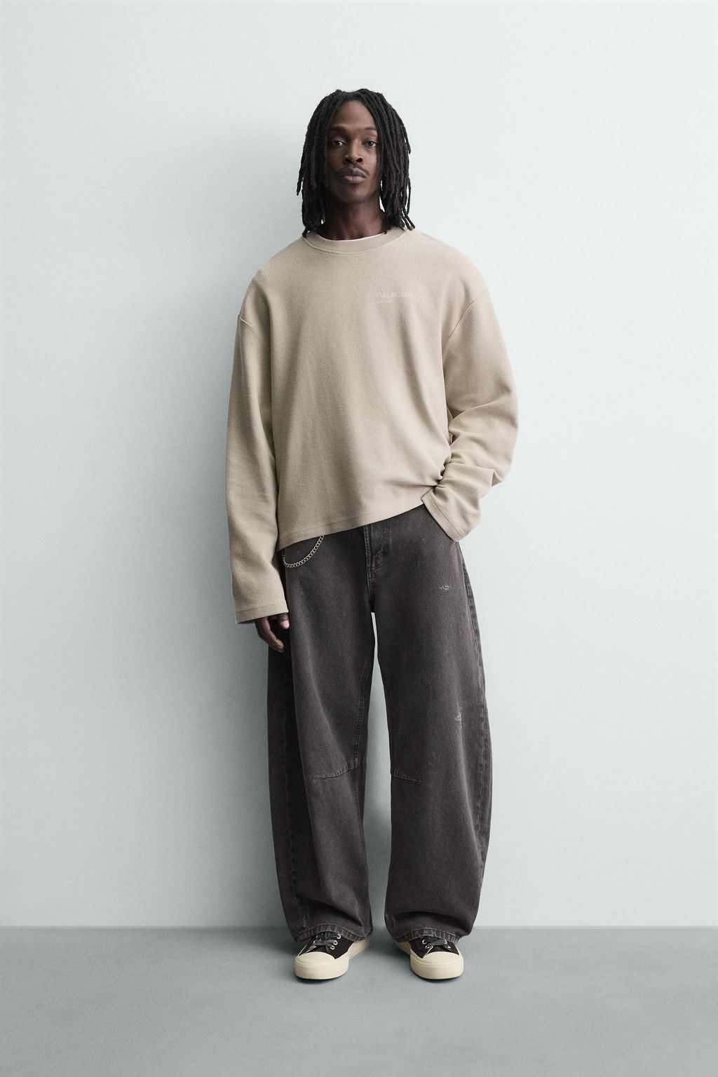 TEXTURED PRINT SWEATSHIRT - Zara фото 9