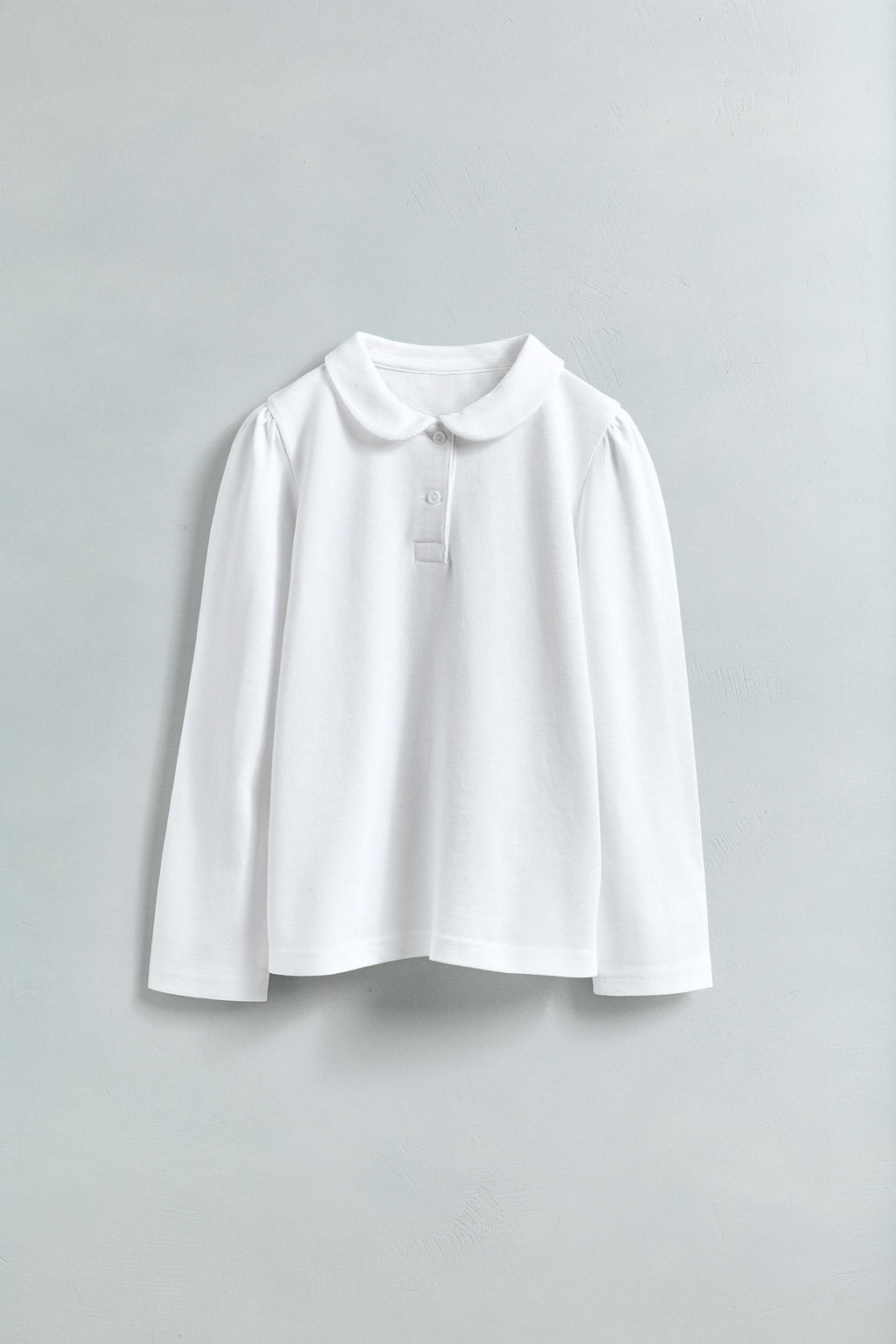 PIQU_ POLO SHIRT WITH PETER PAN COLLAR - Zara фото 4