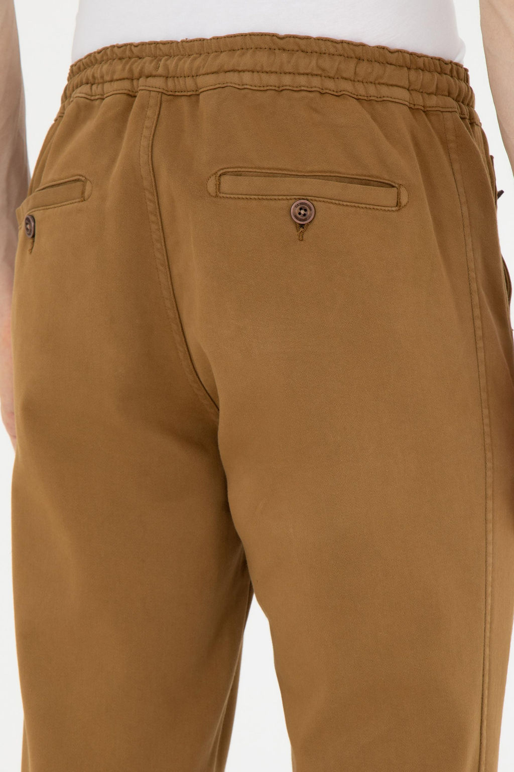 Мужские брюки из плотной ткани светло-хаки - U.s. polo assn фото 14