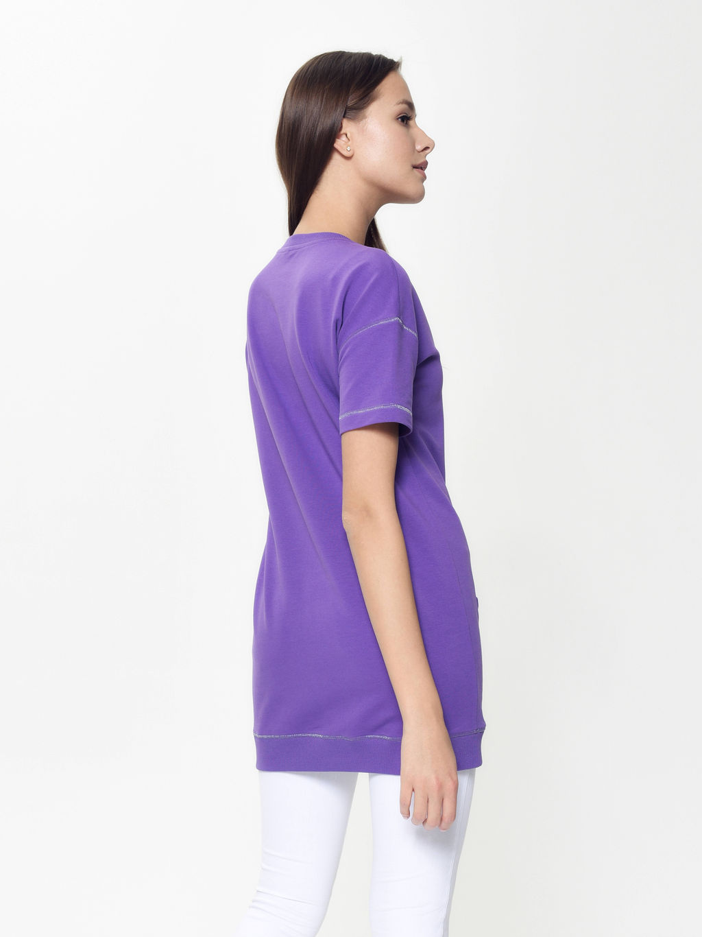 CONTE Хлопковая туника с мерцающим надписью Disney DTH 953 royal violet - Conte elegant фото 2