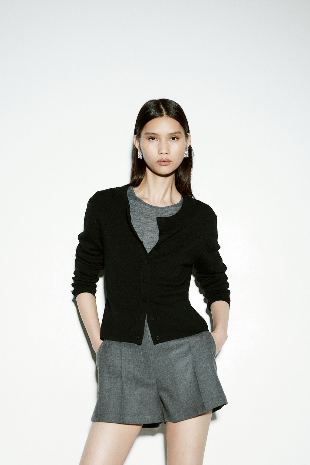 Cardigan en lana merino