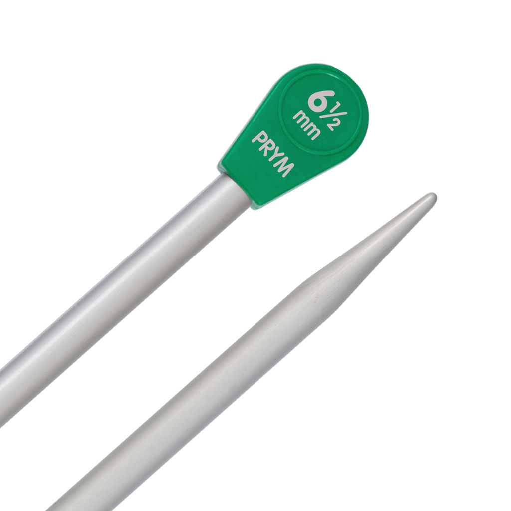 Спицы PRYM 191471 прямые алюминий d 6.5 мм 35 см 2 шт СК/Распродажа с наконечниками фото 4