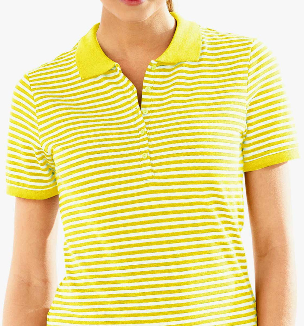Блузка поло, желто-белая - Heine фото 3