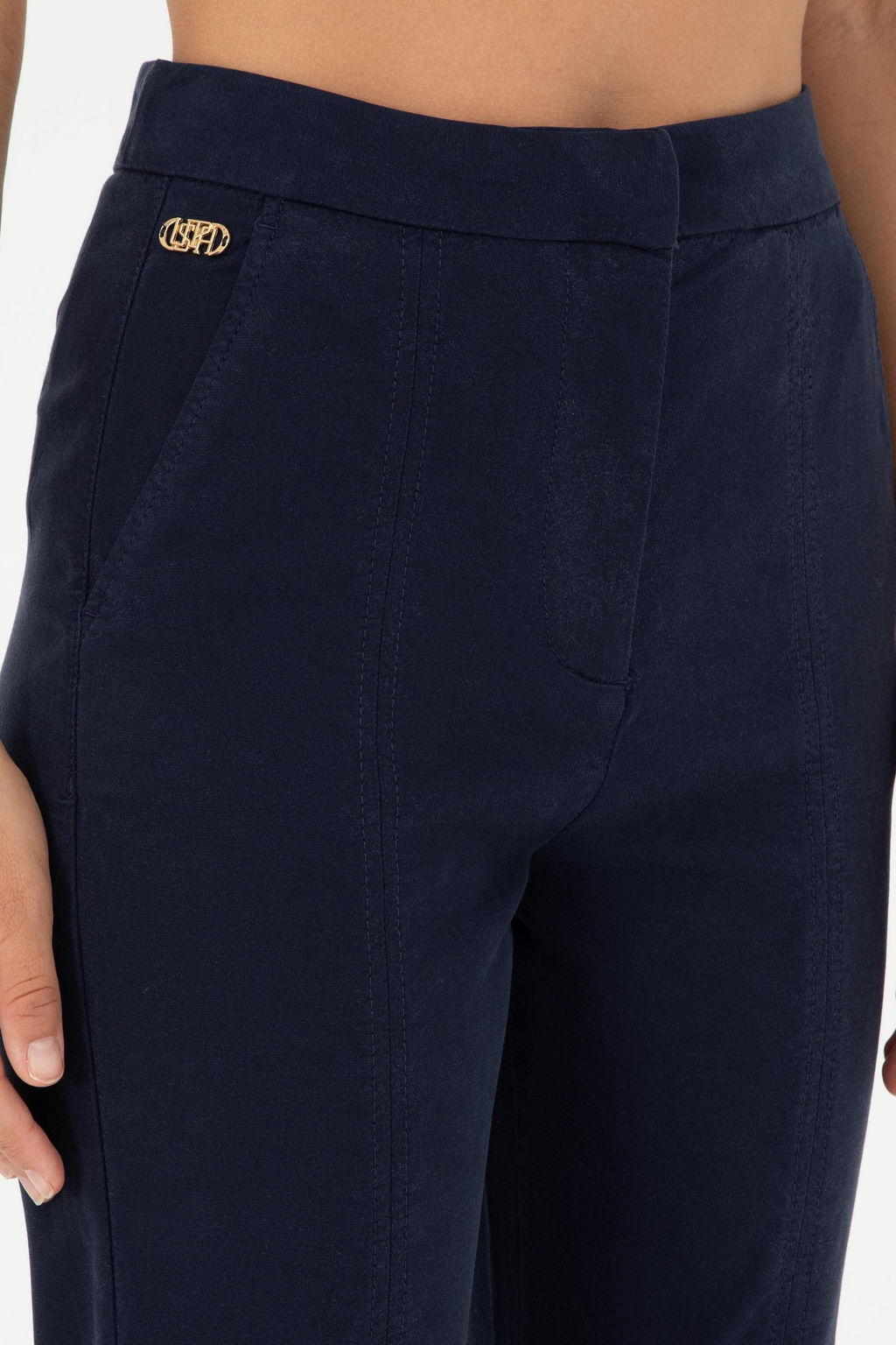 U. S. Polo Assn / Женские темно-синие брюки из плотной ткани - U.s. polo assn фото 5