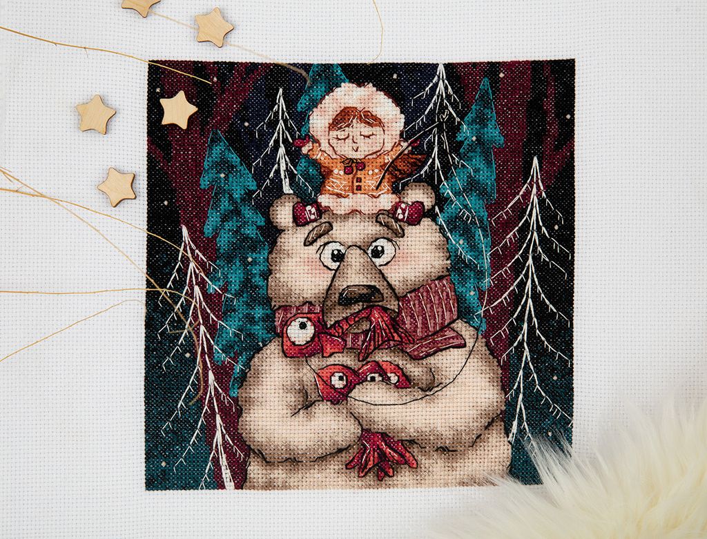 Набор для вышивания PANNA VK-7304 Зимняя рыбалка 17 х 17 см