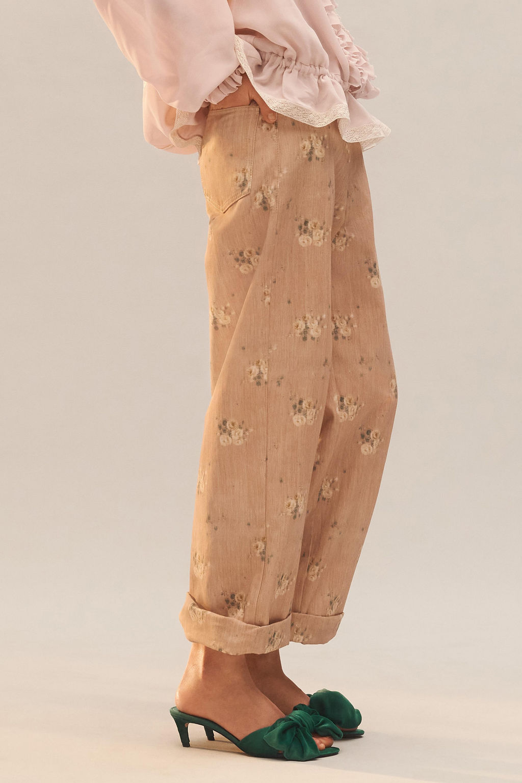 SANDALIA TAC?N MAXI LAZO LIMITED EDITION / Verde - Zara фото 2