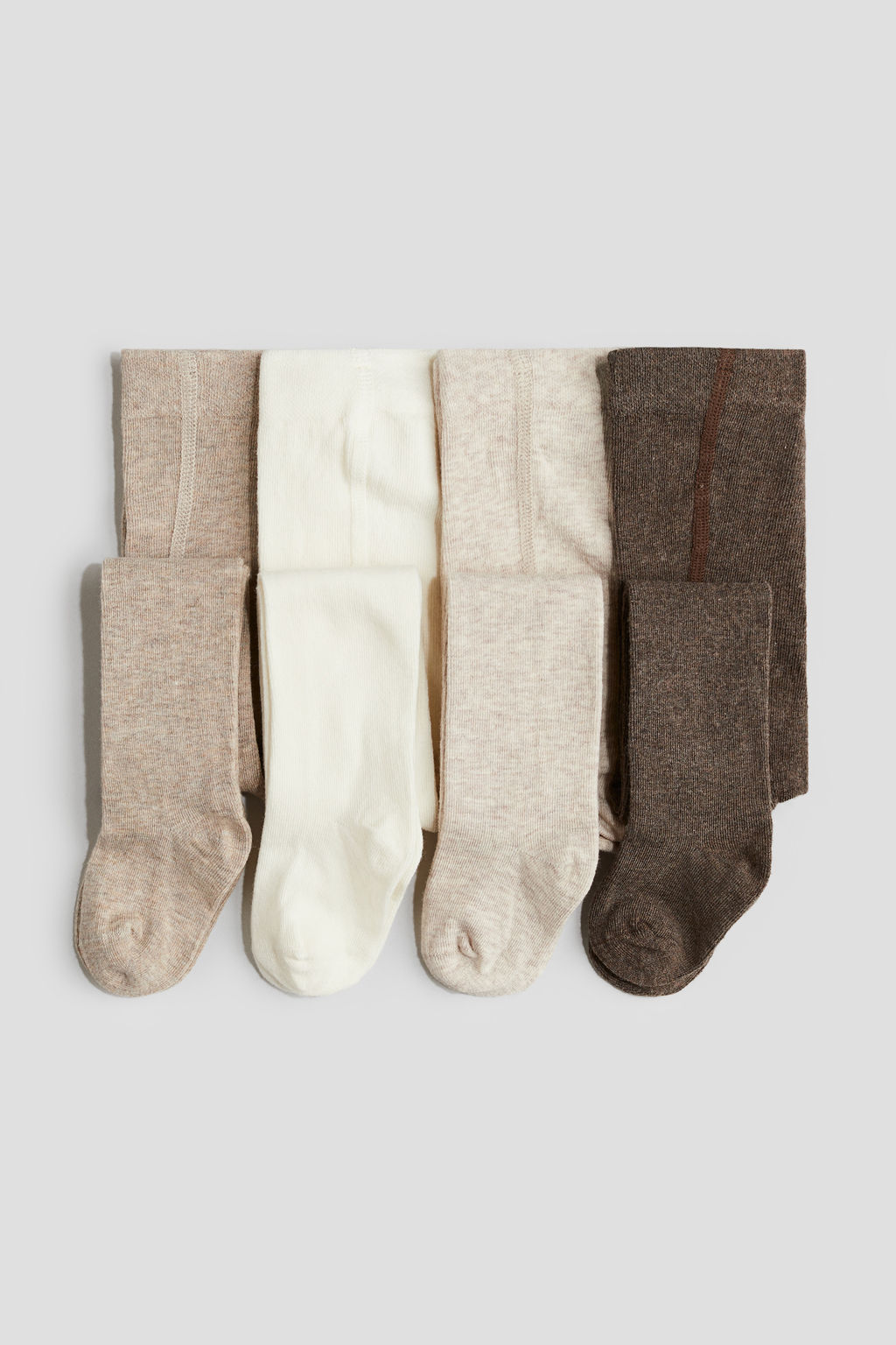 Pack de 4 leotardos de punto fino