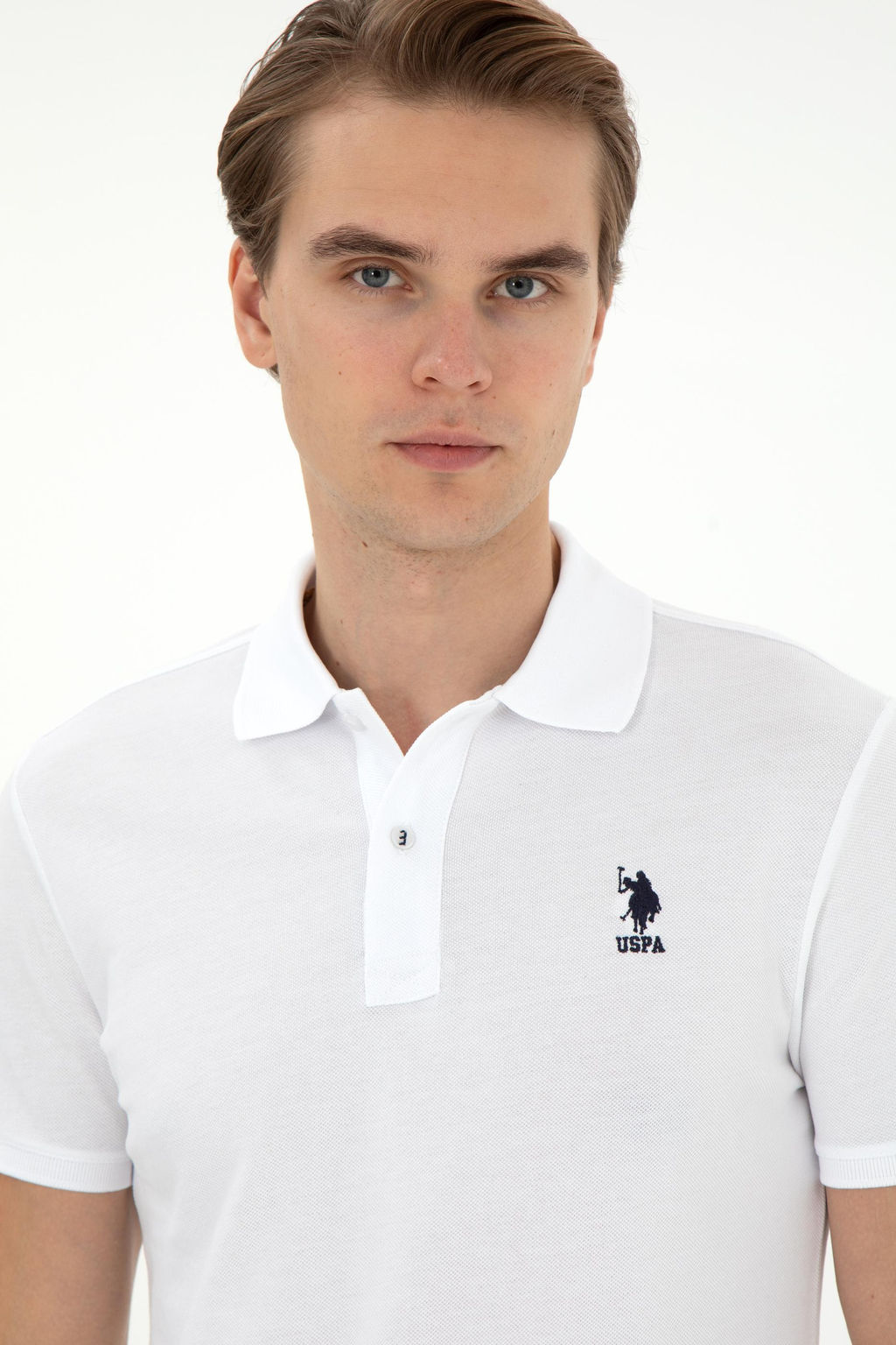 Мужская белая базовая футболка Неожиданная скидка в корзине - U.s. polo assn фото 2