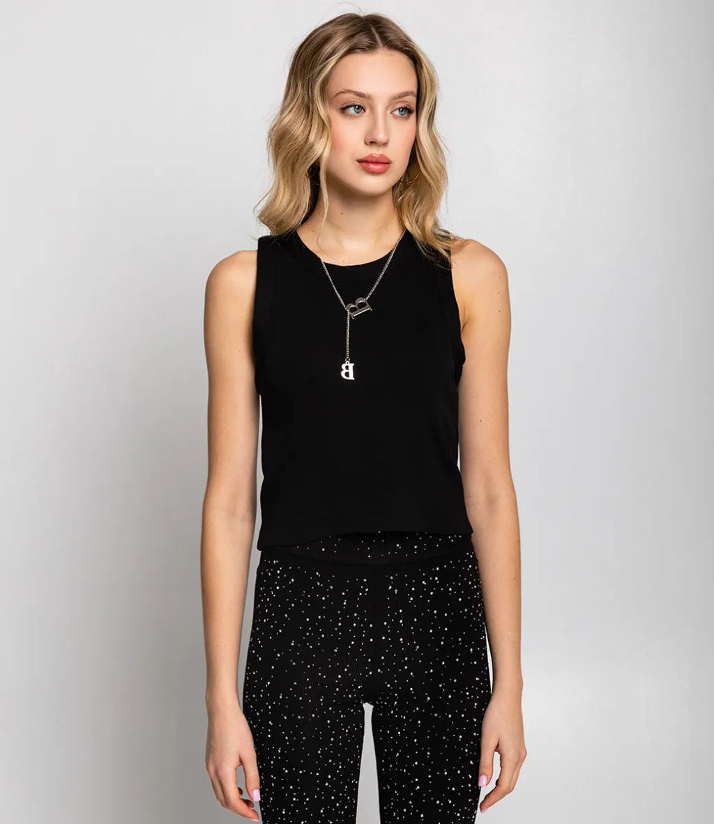 Майка #КТ0863, чёрный