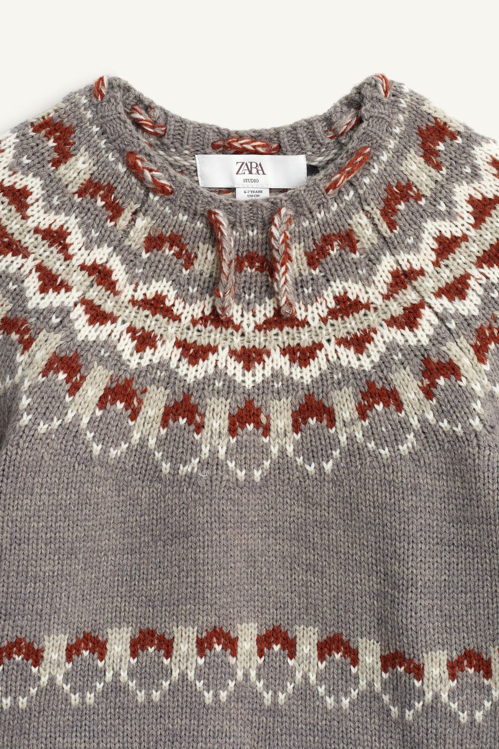 LIMITED EDITION WOOL FRINGED PONCHO JUMPER - Zara фото 7