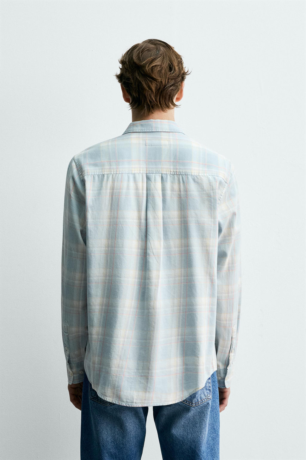 CAMISA DENIM LIGERO AARON LEVINE X ZARA / Azul claro  фото 3