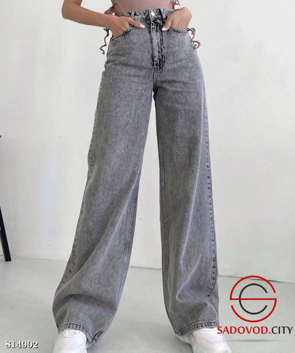 Джинсы трубы с высокой посадкой - Bruno фото 2