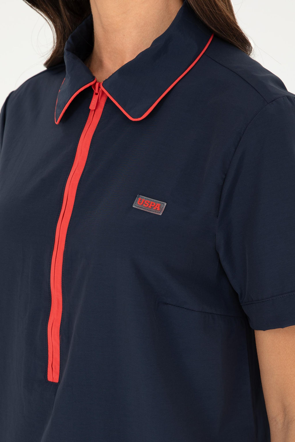 U. S. Polo Assn / Женское темно-синее тканое платье - U.s. polo assn фото 6