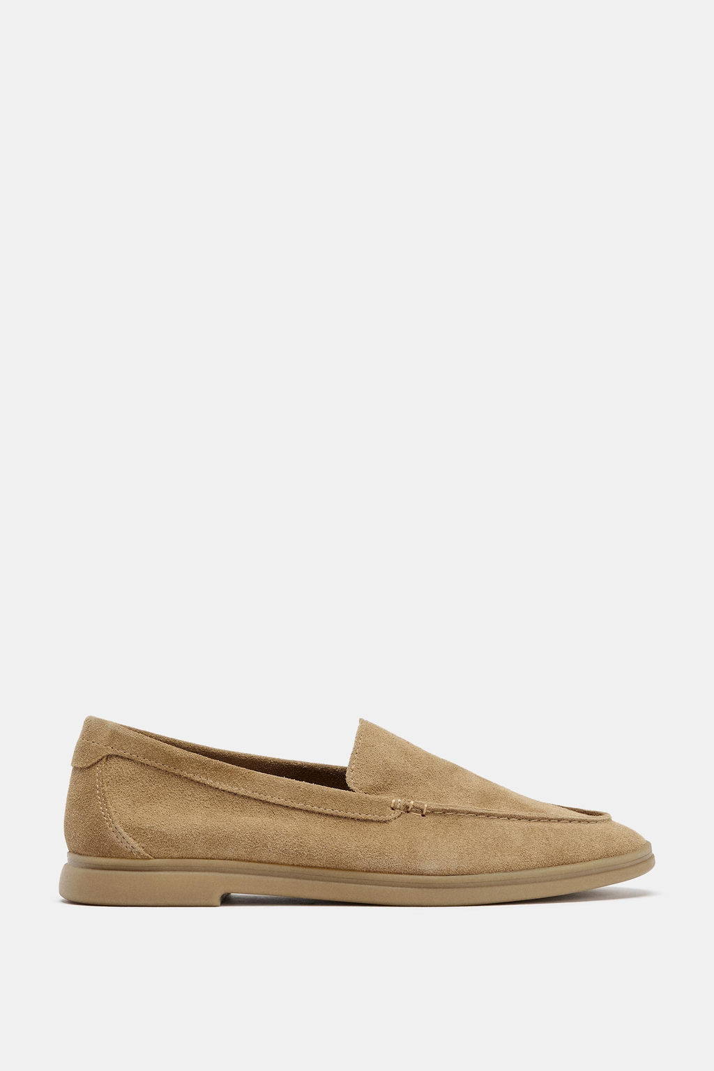 FLAT SPLIT SUEDE LOAFERS - Zara фото 4