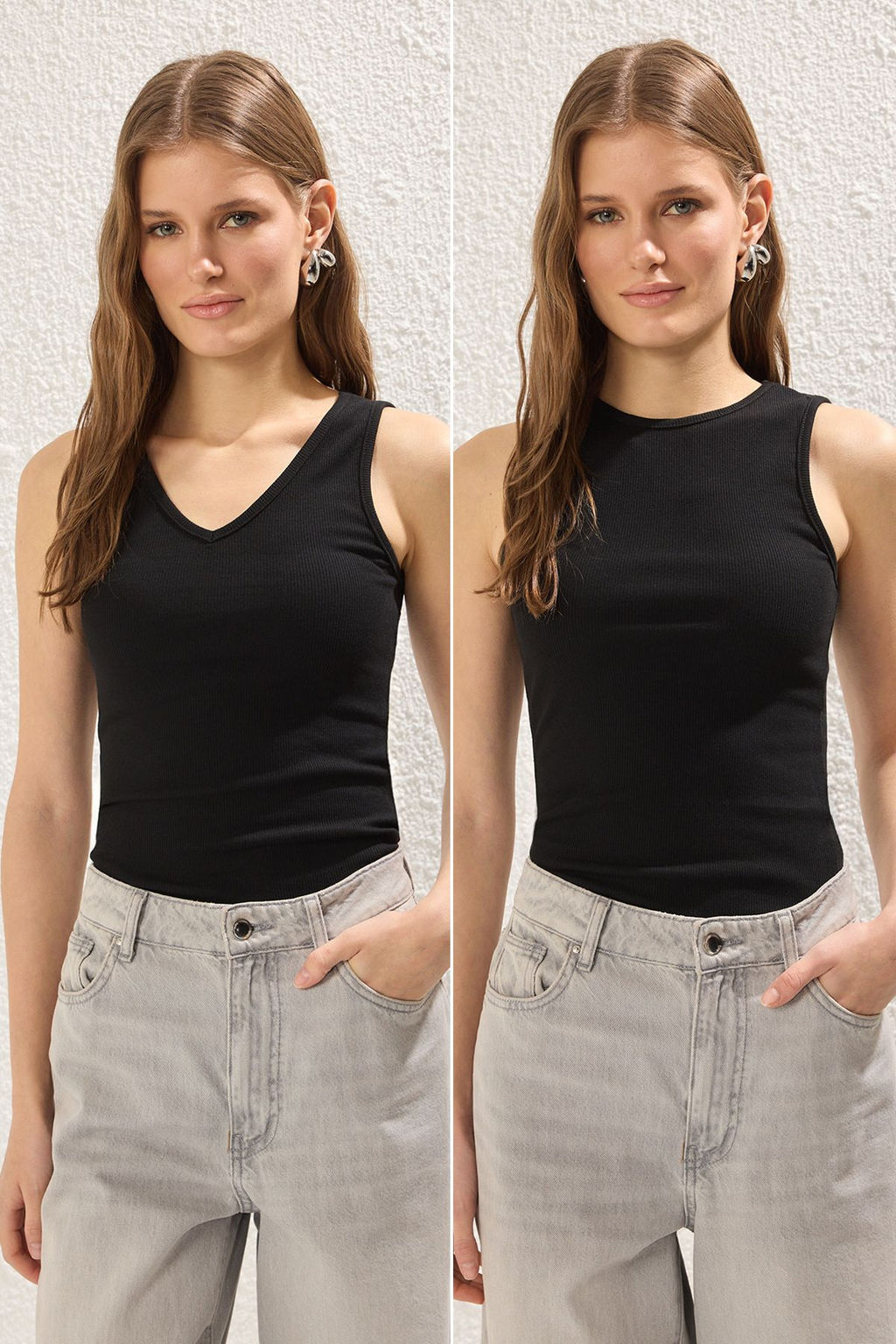TRENDYOLMILLA Siyah-Siyah Fitted/Vucuda Oturan Regular Boy Fitilli Esnek Orme Atlet TWOSS25AL00050  фото 2