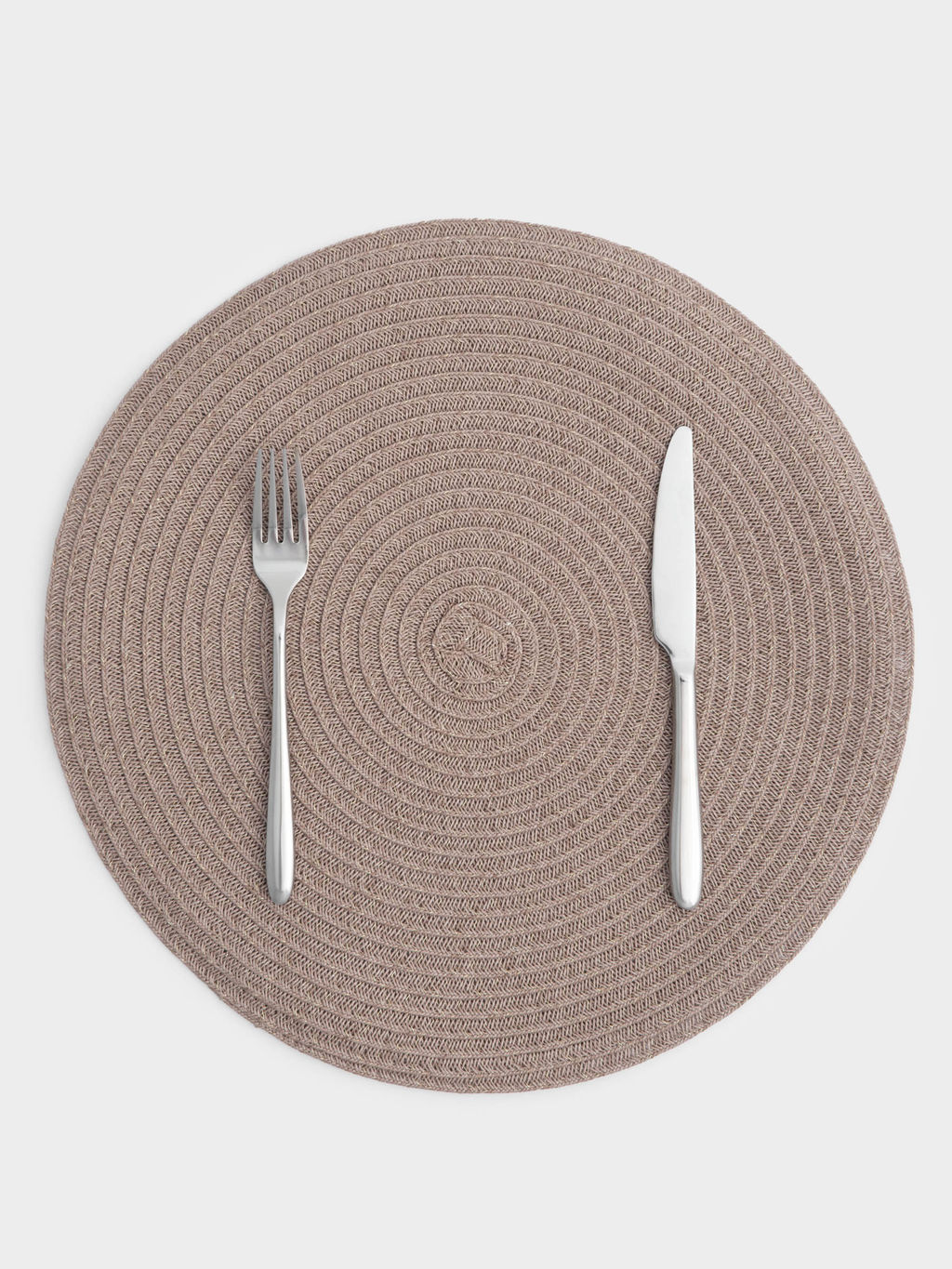 Салфетка под приборы, 38 см, полипропилен, круглая, песочно-коричневая, Matera - Anna lafarg фото 7