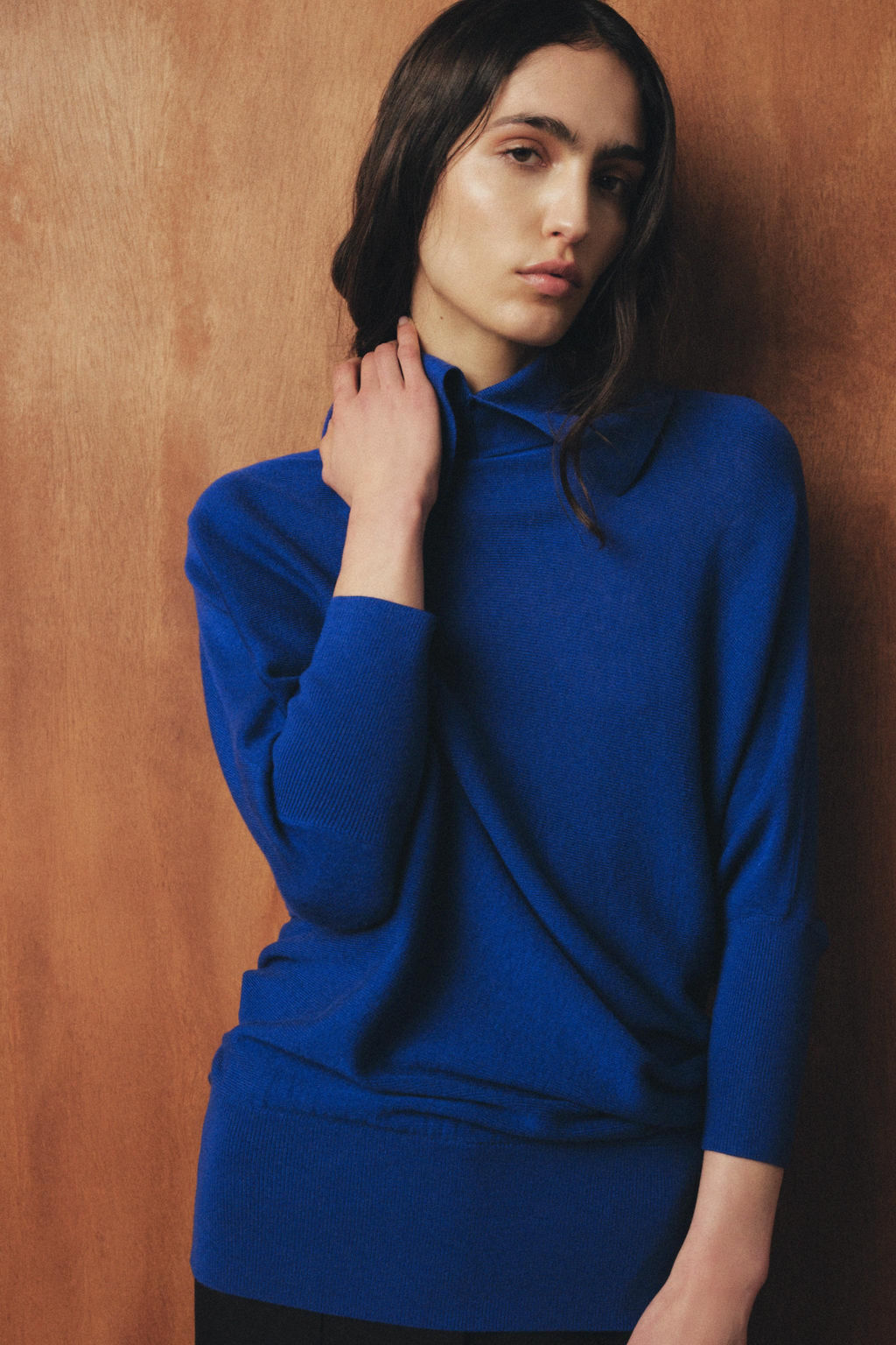 LONG KNIT BATWING SLEEVE JUMPER - Zara фото 2