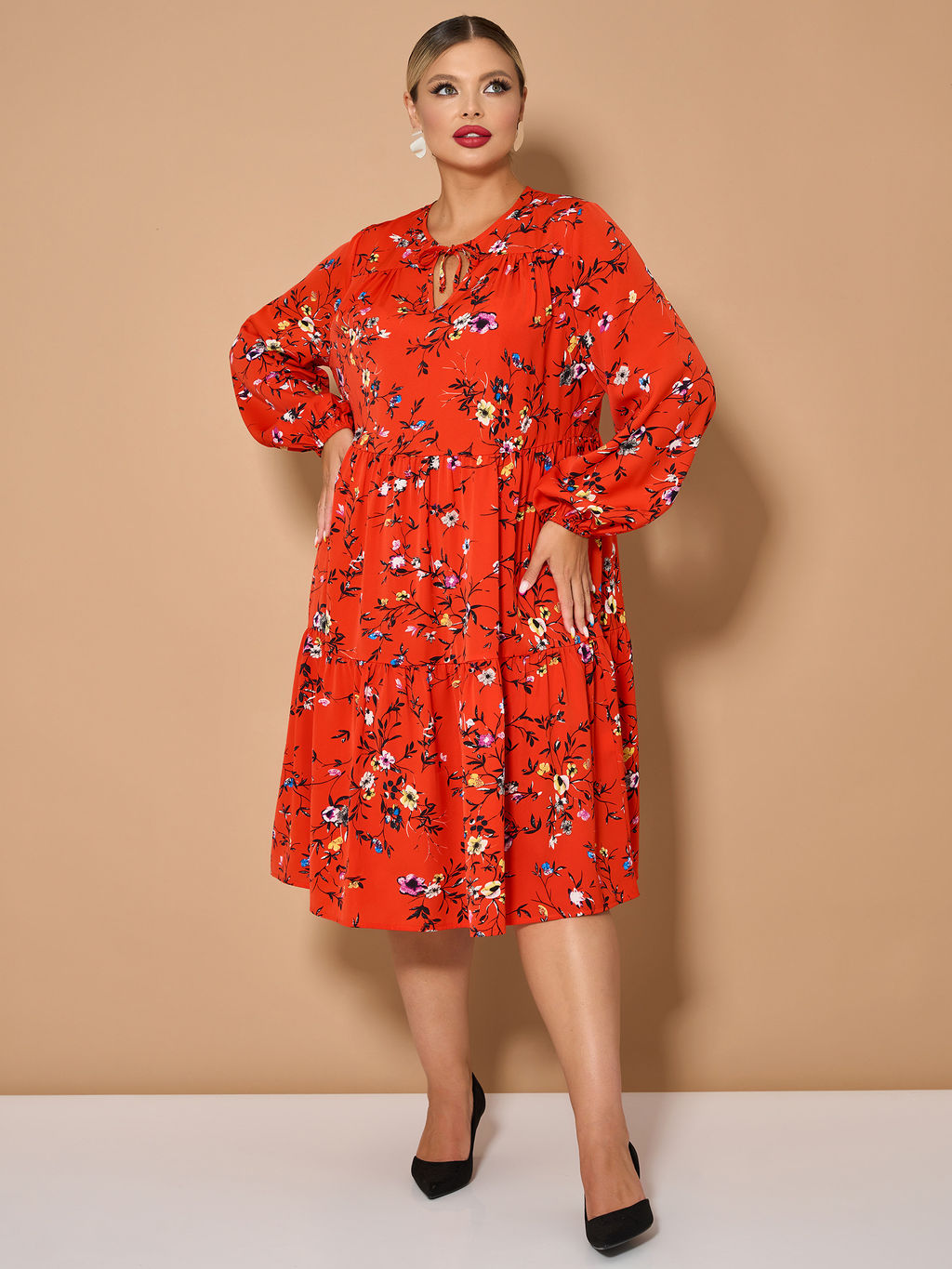 Платье 0060-23 темная фуксия - Dora фото 28