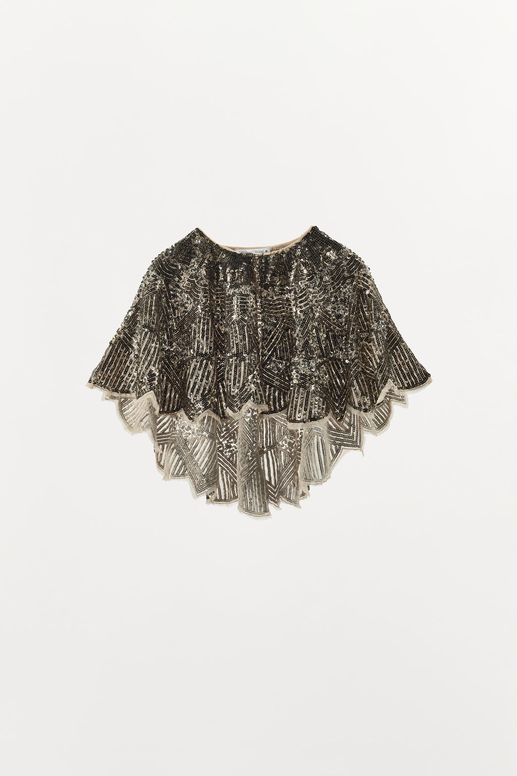 CAPA BORDADOS LENTEJUELAS / Marfil - Zara фото 3