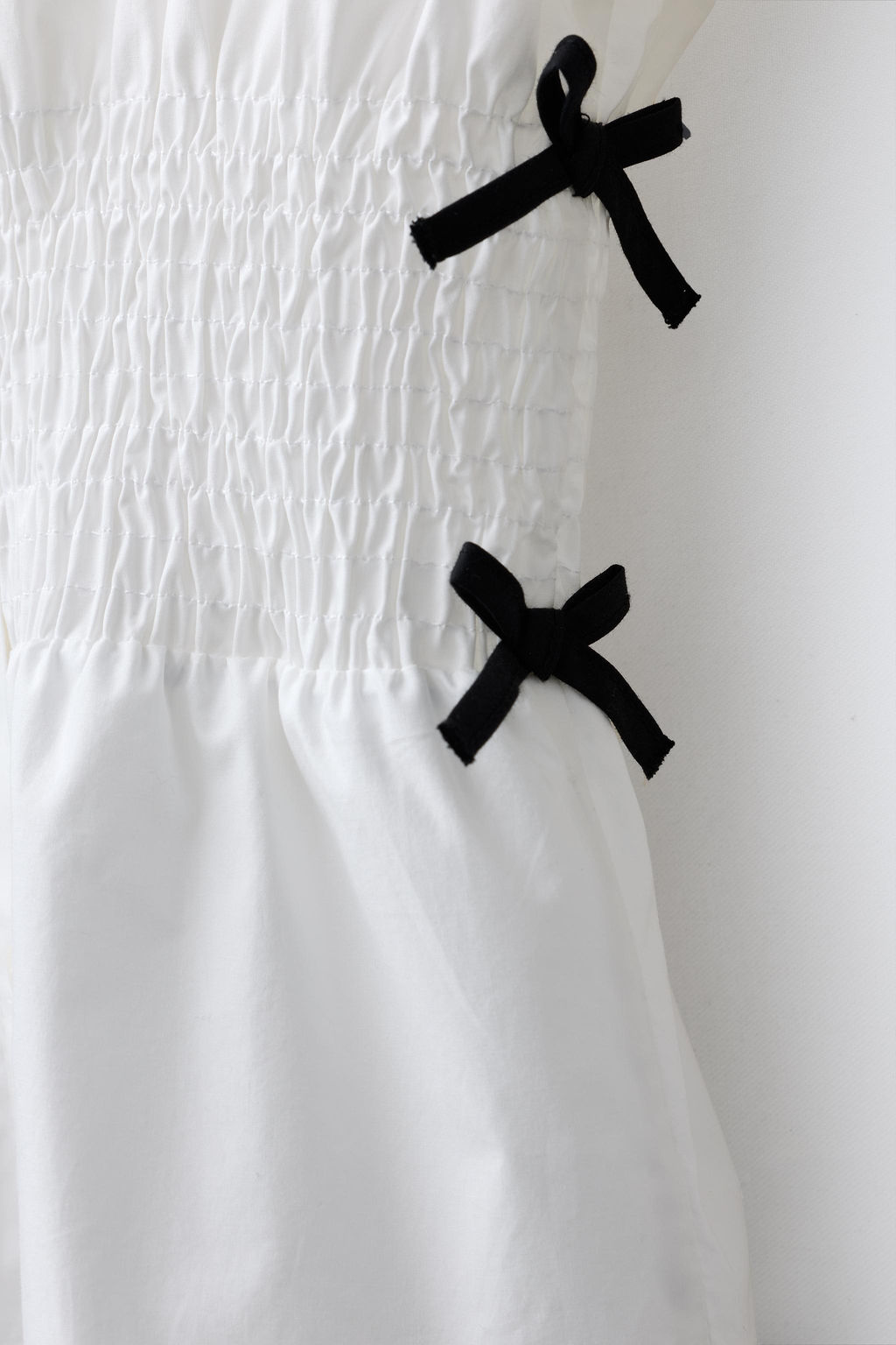 SHIRT WITH ELASTIC AND CONTRAST BOWS - Zara фото 4
