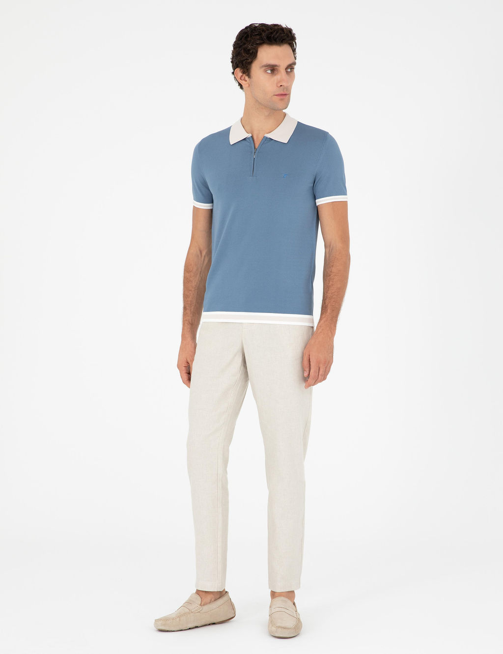 Синий зауженный свитер - Cacharel фото 4