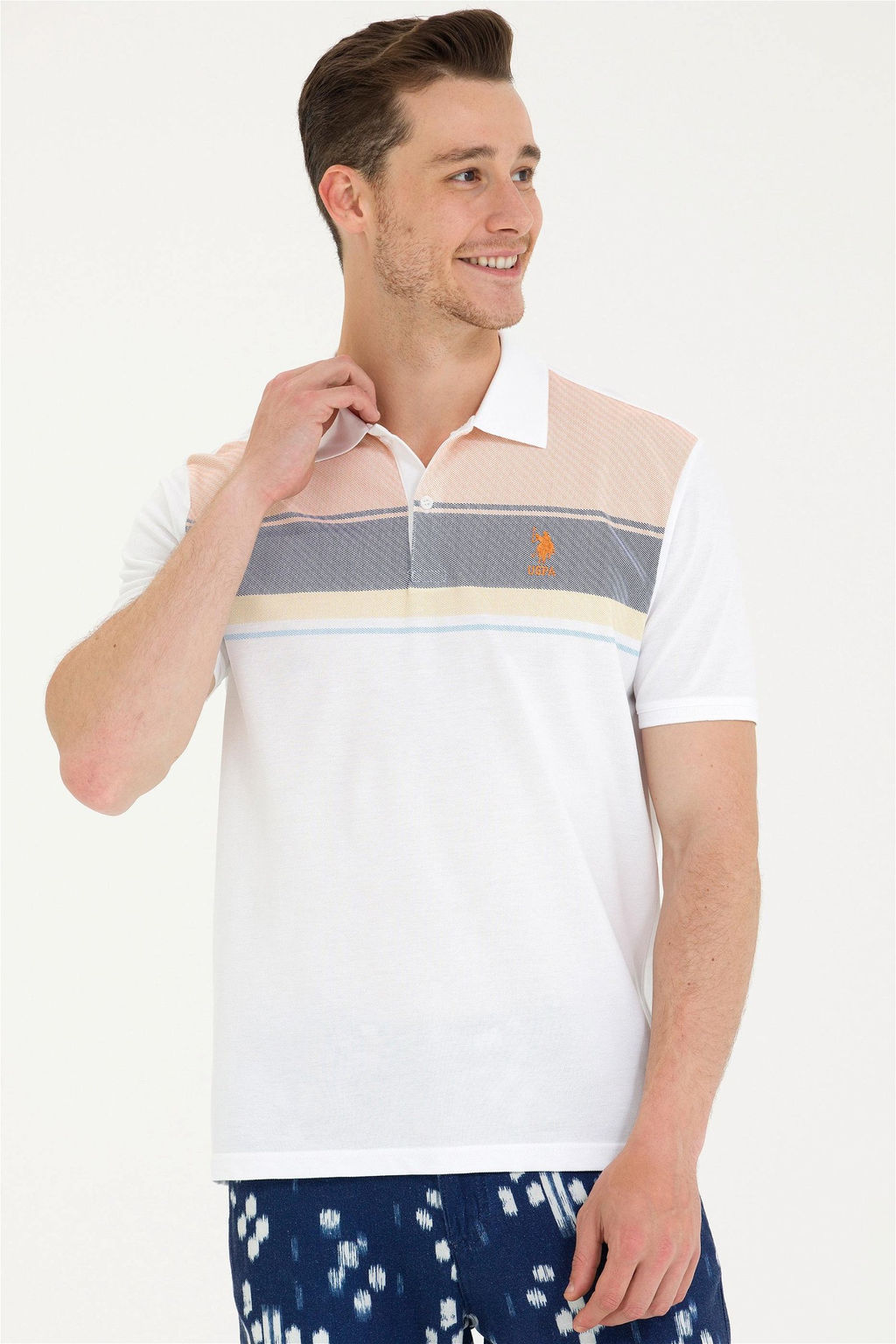 Мужская футболка с изображением плитки - U.s. polo assn фото 10