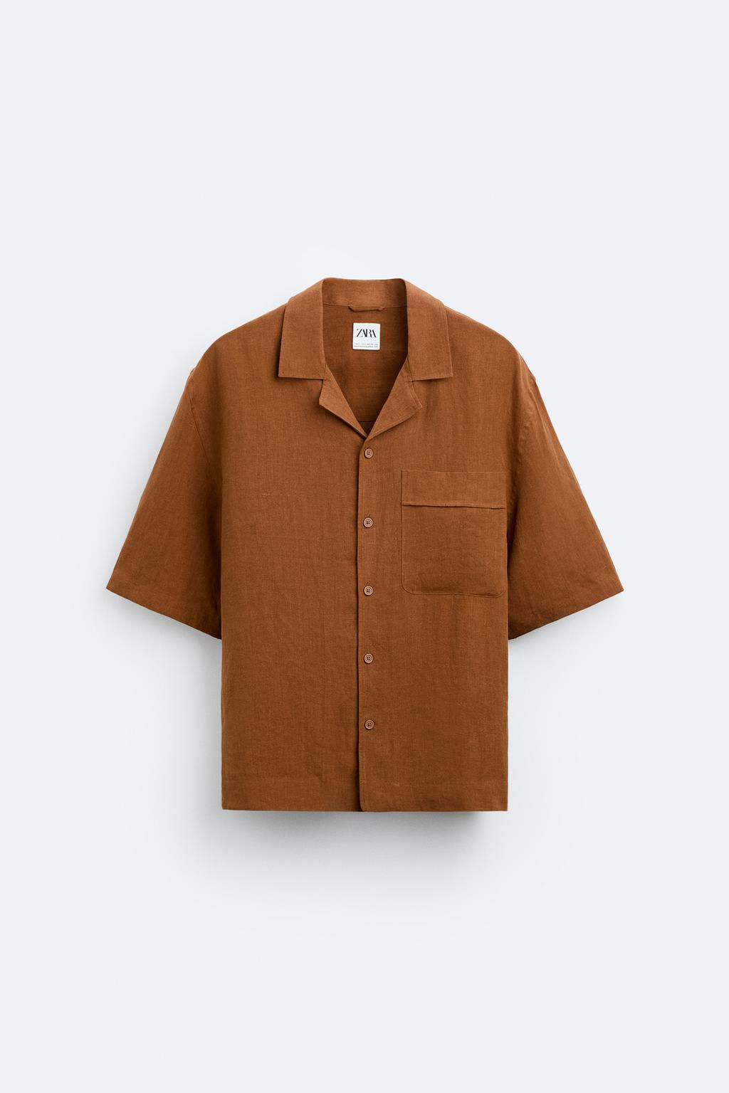 %100 KETEN GOMLEK - Zara фото 6