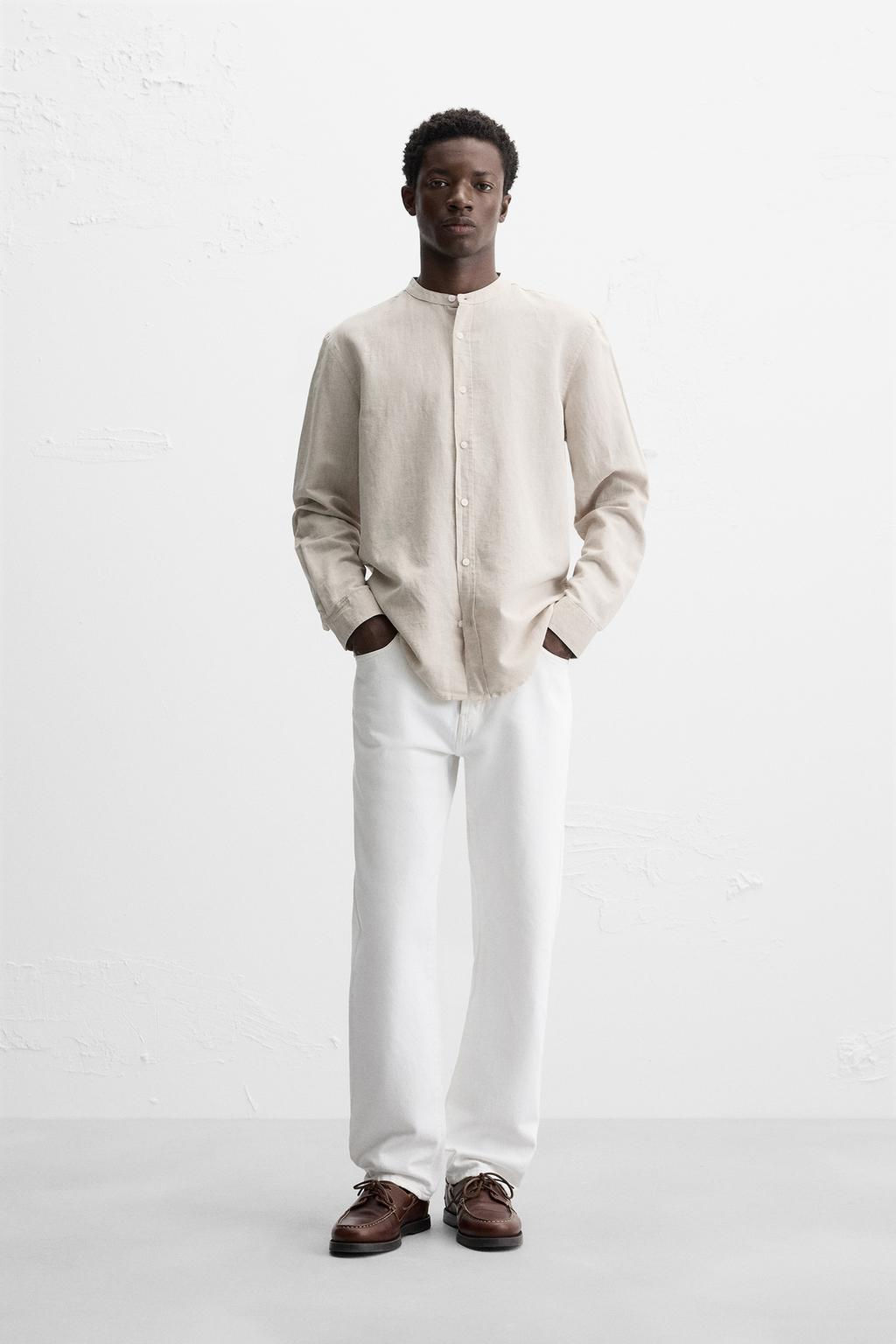 COTTON - LINEN SHIRT - Zara фото 24