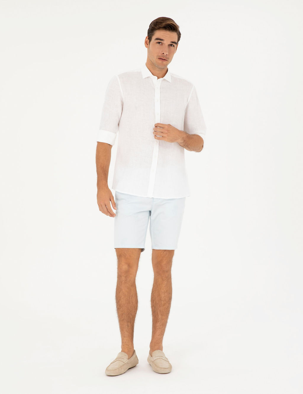 Mavi Slim Fit Dokuma _ort