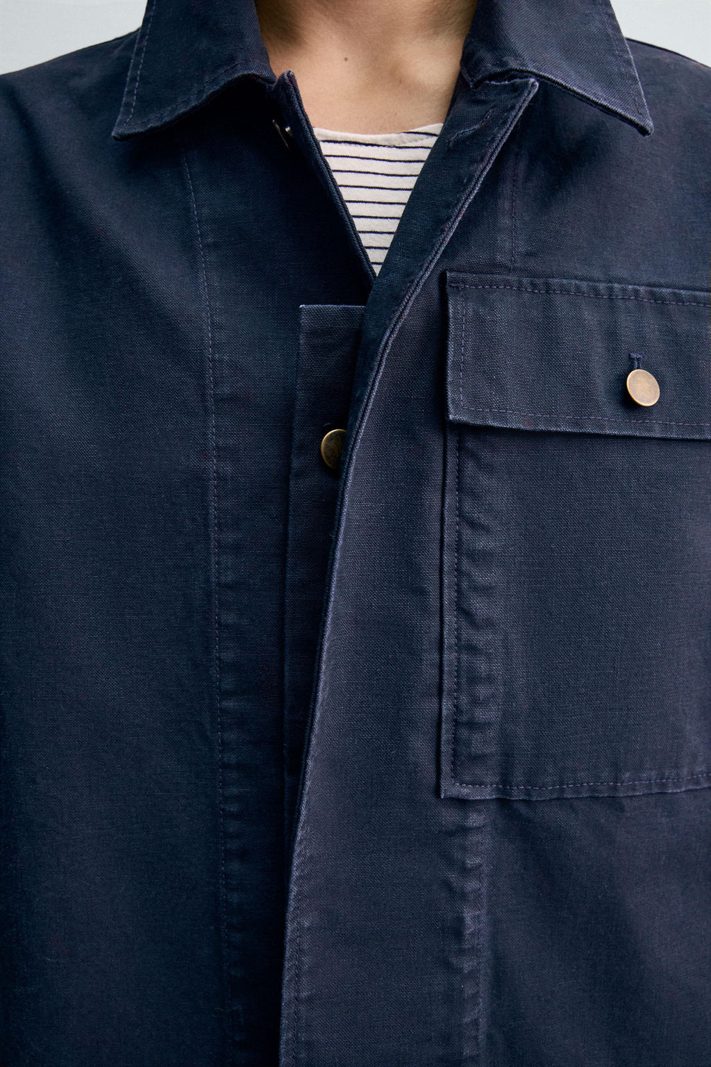 CANVAS POCKET OVERSHIRT