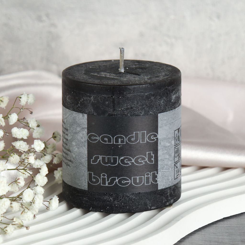 Свеча столбик ароматическая 8 см / ZH-041 /уп 96/ микс (Белый)