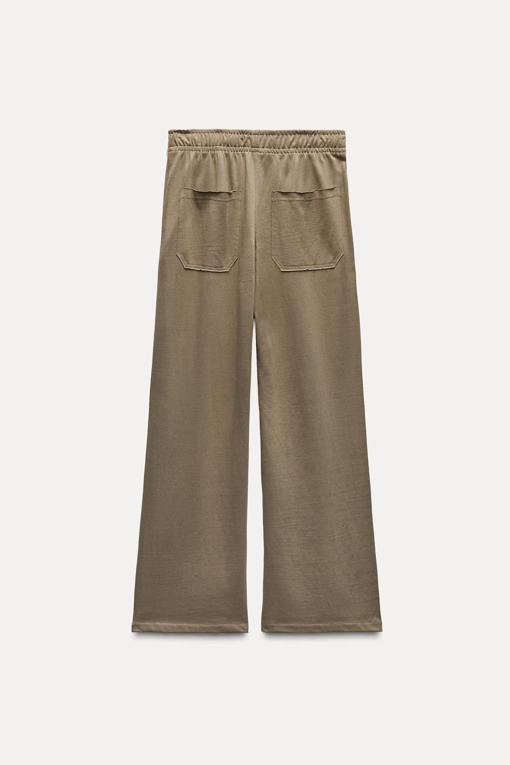 COTTON STRAIGHT-LEG TROUSERS - Zara фото 23