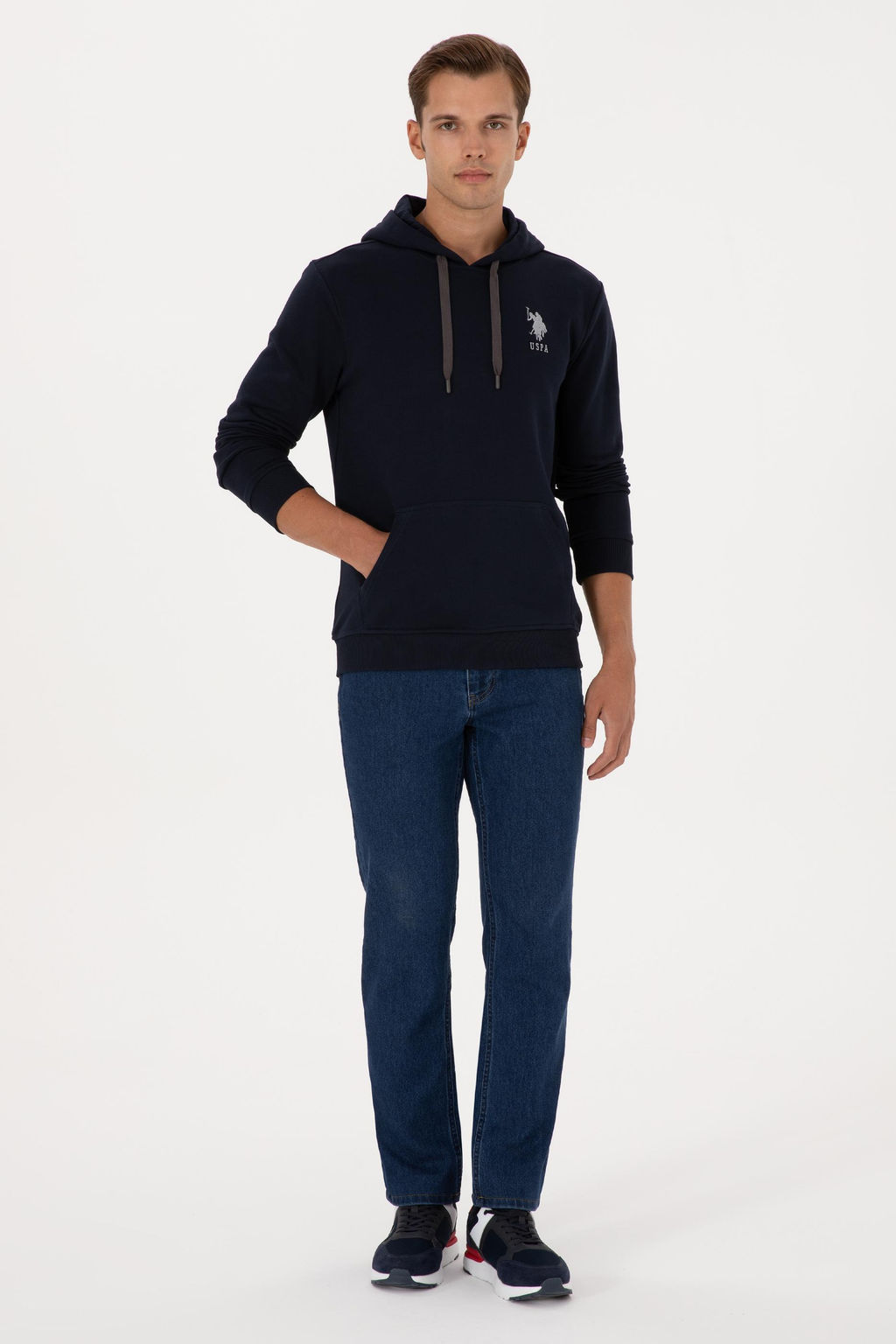 Erkek Lacivert Basic Sweatshirt Sepette S_rpriz _ndirim - U.s. polo assn фото 4
