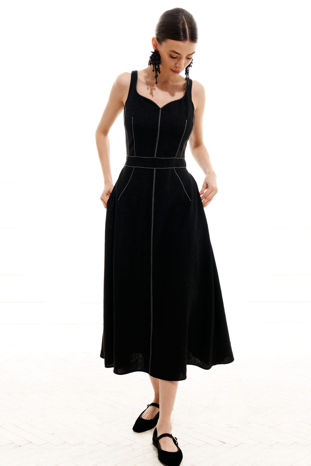 Сарафан 1991 (Лен - 100%) - Elletto фото 4