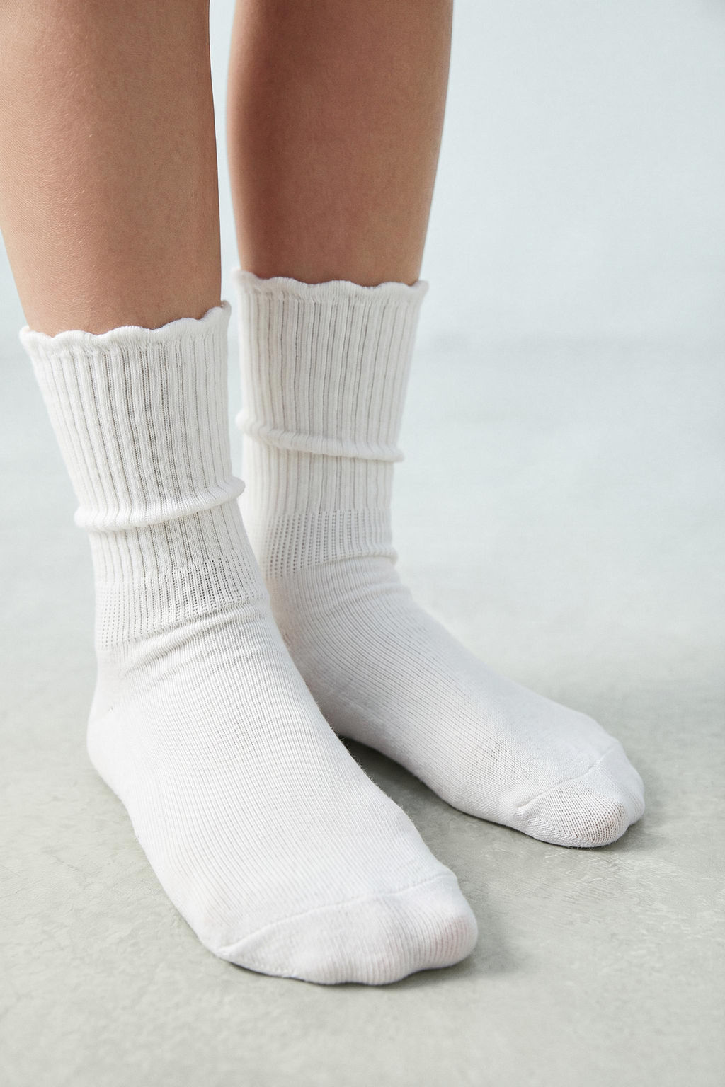 PACK TRES CALCETINES LARGOS RIZO / Blanco / Negro - Zara фото 7