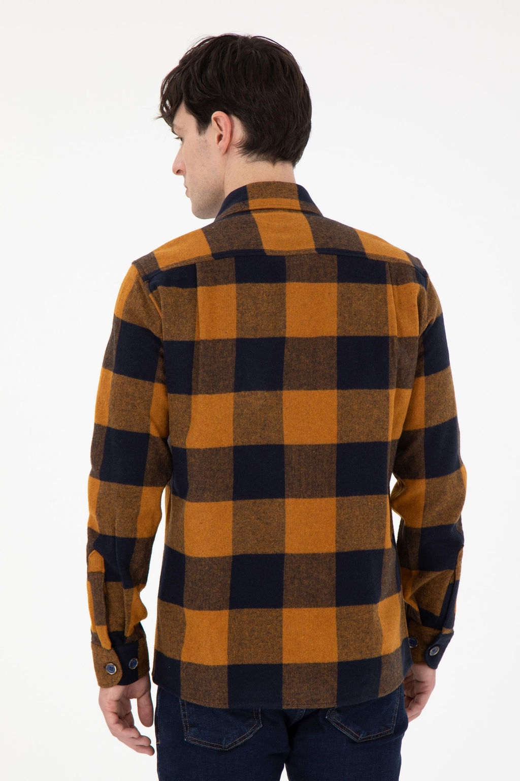 Мужская темно-синяя рубашка с длинным рукавом Неожиданная скидка в корзине - U.s. polo assn фото 5