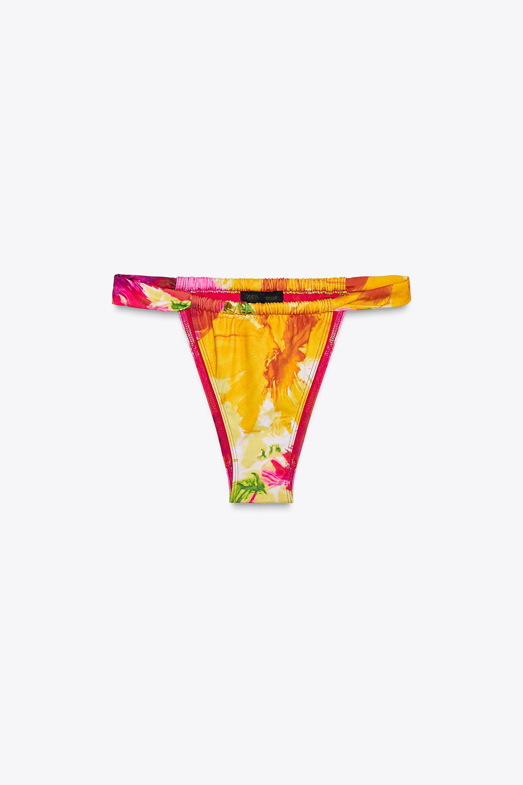 PRINTED TIE-SIDE BIKINI BOTTOMS - Zara фото 3