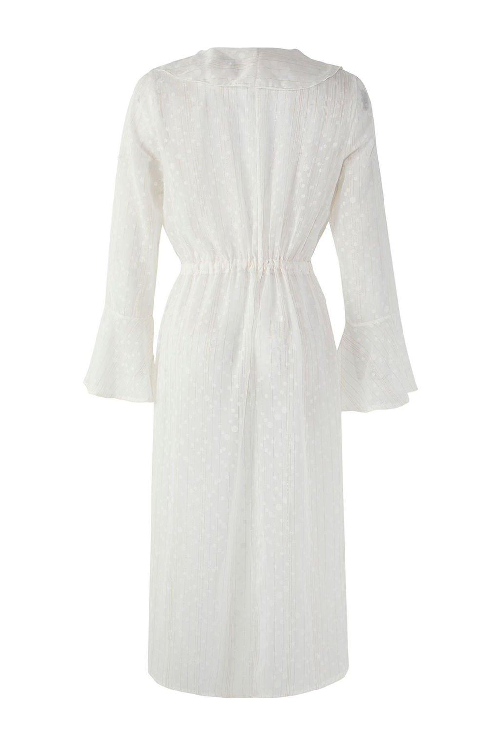 Ekru Maxi Dokuma Volanl? Plaj Kimono&Kaftan TBESS25KM00018 - Trendyolmilla фото 6