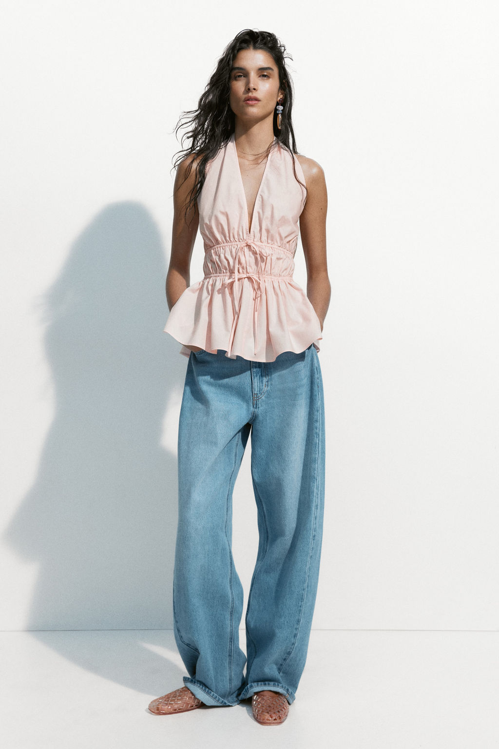 Top halter con peplum - H&m фото 7